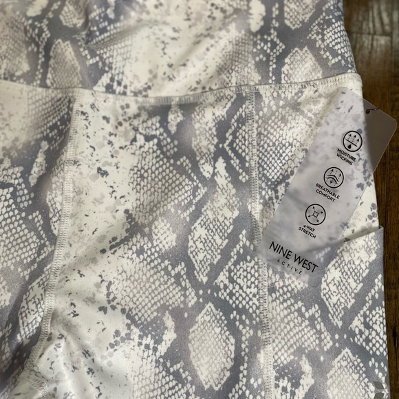 Nine West Active Leggins con bolsillos Absorción de humedad talla M - Picture 5 of 6